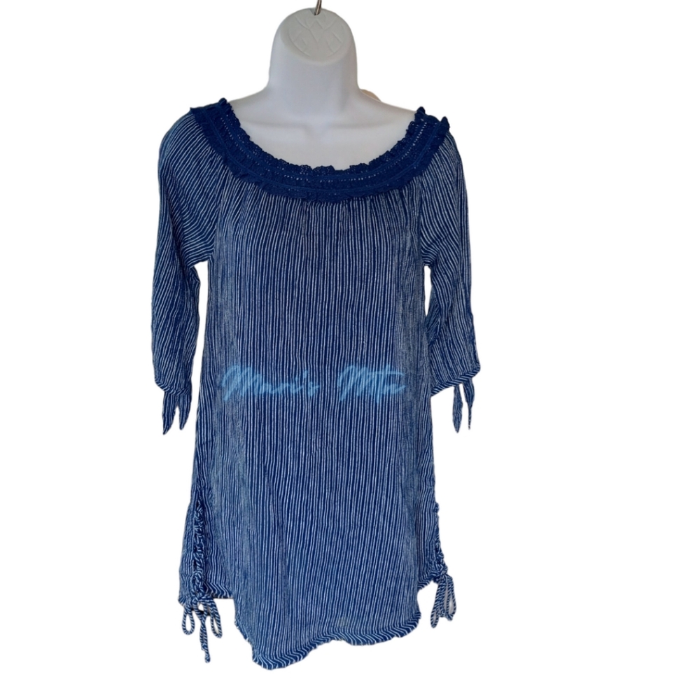 NWT Gypsy 05 Woven Boho Off the Shoulder Dress